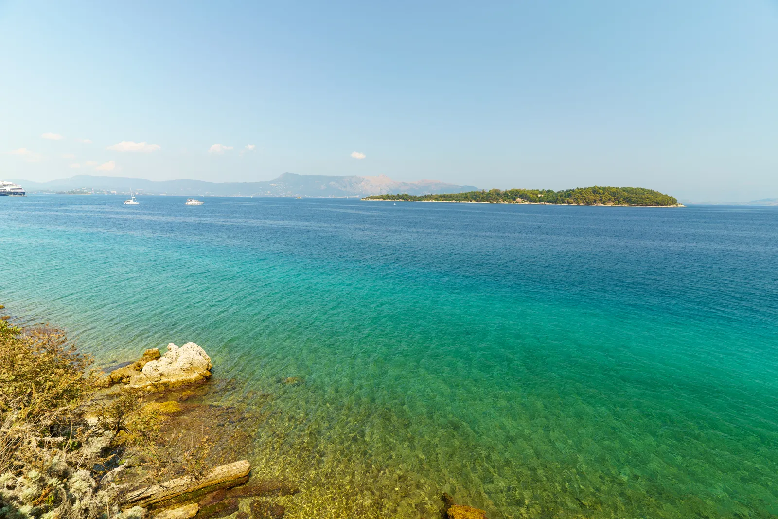 Ionian Blue and Venetian Stone — Corfu city, Corfu