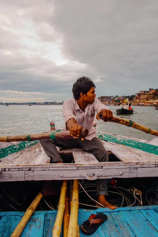 Ganges boatman — Varanasi, India
