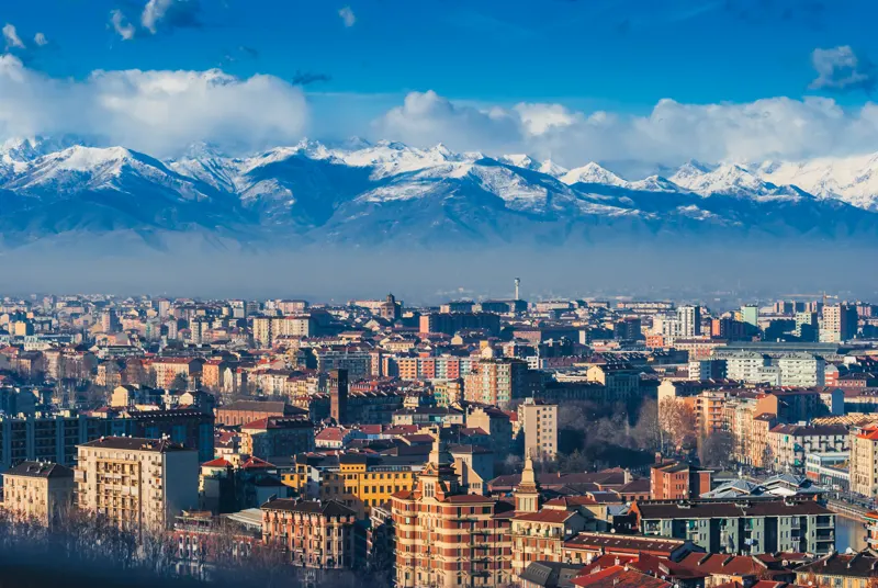 Surrounded by mountains — Turin, Italy