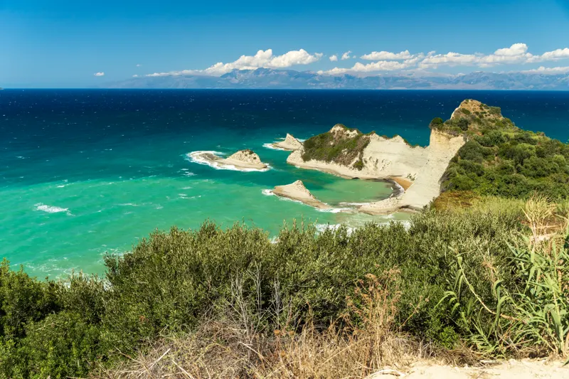 Ionian Blue and Venetian Stone — Corfu city, Corfu