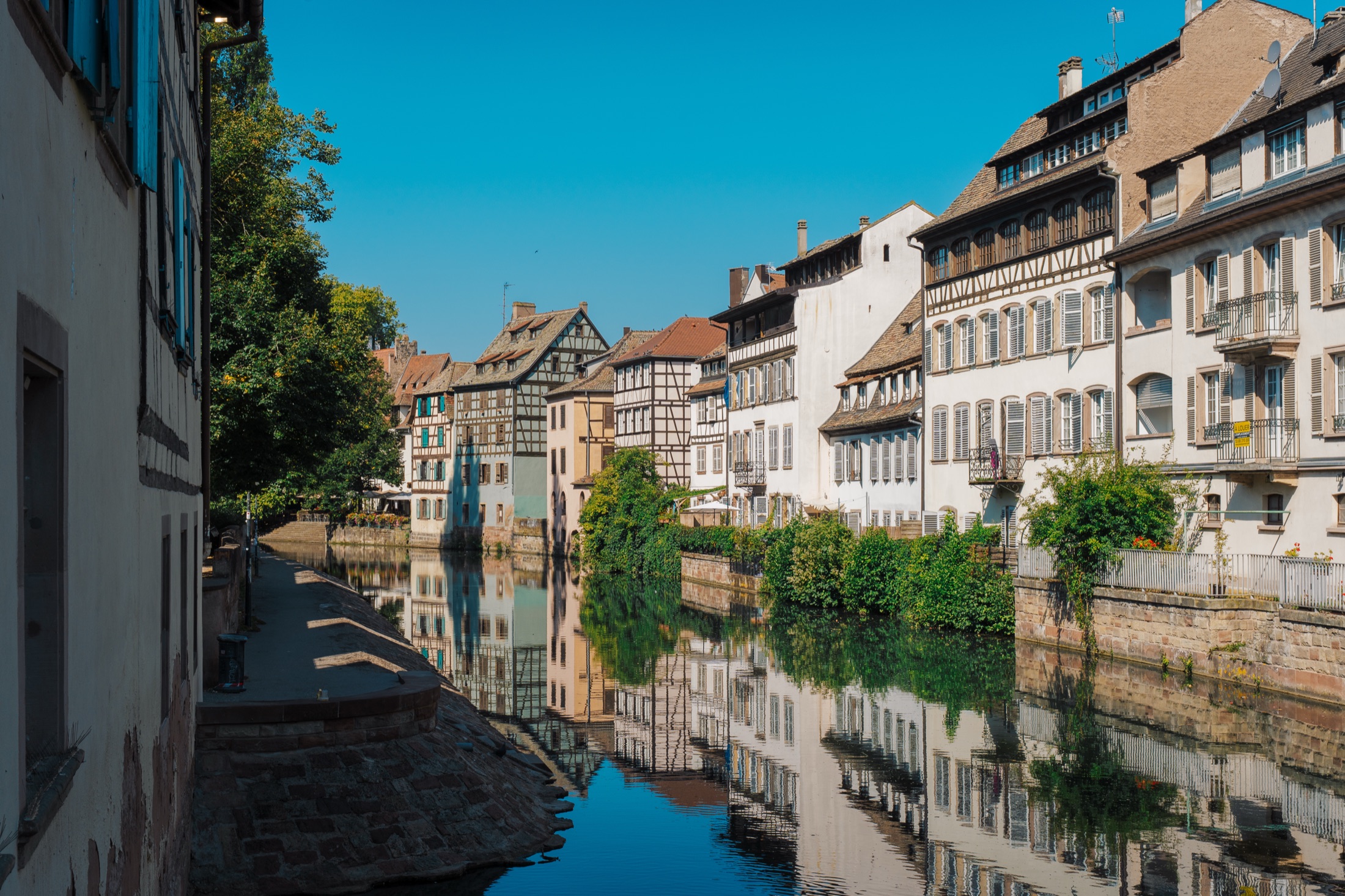 Canal in Petite France quarter, Strasbourg
